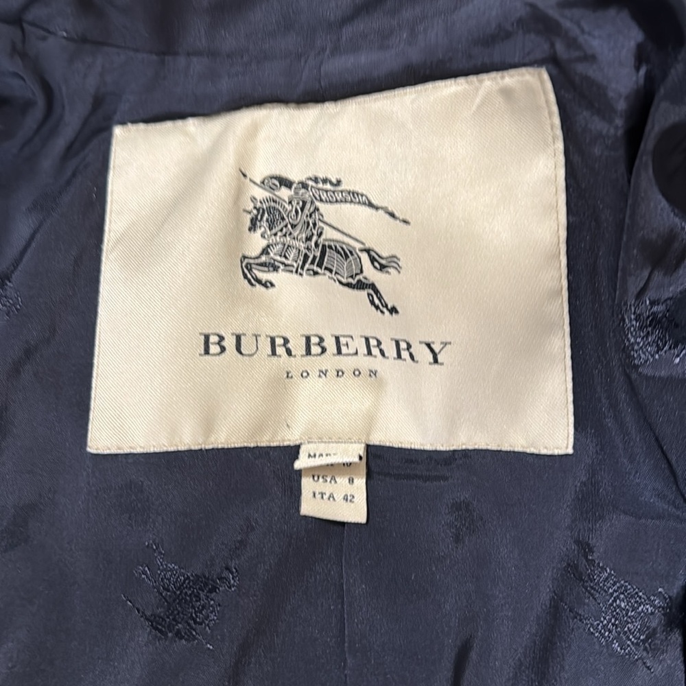 Burberry  Women's Timeless & Classic Midnight Double-Breasted Trench Coat - Picture 9 of 16